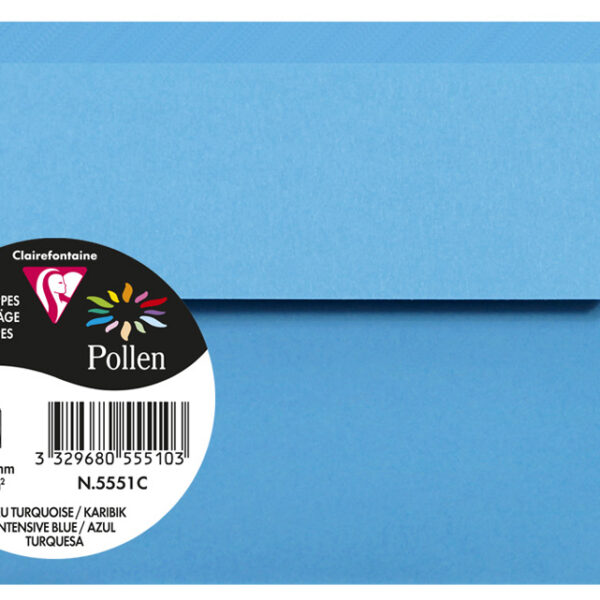 Pollen by Clairefontaine envelop 90x140 mm, cariben, 120 g/m²