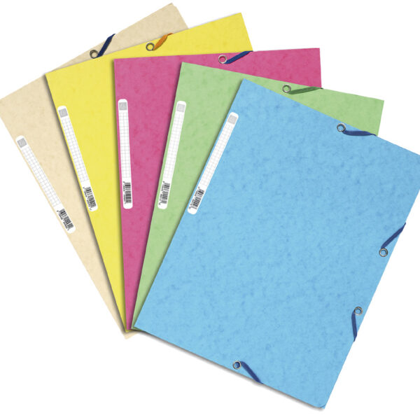 EXACOMPTA hoekspanmap, DIN A4, karton, kleuren assorti