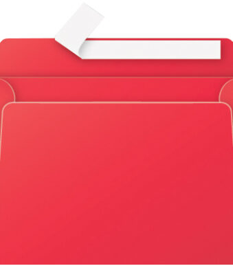 Pollen by Clairefontaine envelop C5, kersenrood, 120 g/m²