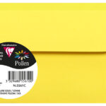 Pollen by Clairefontaine envelop 90x140 mm, zonnegeel, 120 g/m²