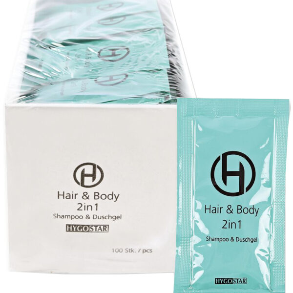 HYGOSTAR 2-in-1 douchegel en shampoo, 12 ml sachet