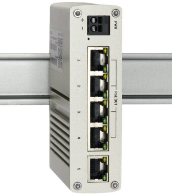 W&T industriële Gigabit Ethernet PoE Switch, 5-poorts
