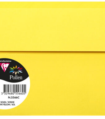 Pollen by Clairefontaine envelop 114 x 162 mm, zonnegeel, 120 g/m²