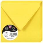 Pollen by Clairefontaine envelop 140 x 140 mm, zonnegeel, 120 g/m²