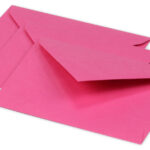 Pollen by Clairefontaine envelop Mini, 75 x 100 mm, fuchsia, 120 g/m²