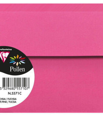 Pollen by Clairefontaine envelop 90x140 mm, fuchsia, 120 g/m²