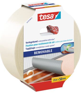tesa tapijttape, weerstandsloos verwijderbaar, 50 mm x 25 m