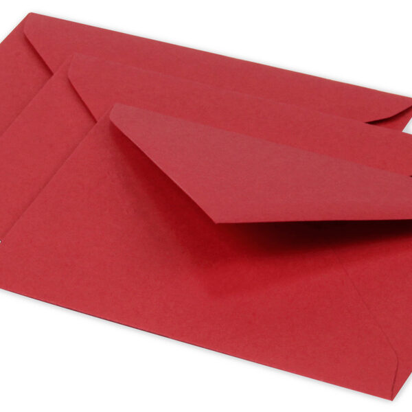 Pollen by Clairefontaine envelop Mini, 75 x 100 mm, kersenrood, 120 g/m²