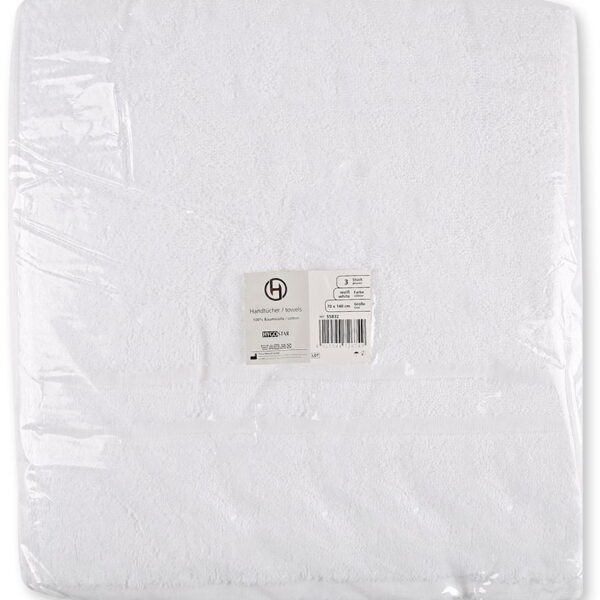 HYGOSTAR handdoek, 700 x 1.400 mm, van katoen, wit
