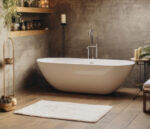 HYGOSTAR badmat, 500 x 700 mm, van katoen, wit