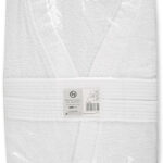 HYGOSTAR badjas Kimono, maat M, van katoen, wit