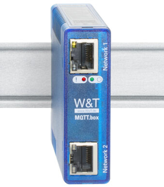W&T MQTT.box, kunststof-behuizing, blauw