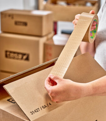 tesapack PAPER ULTRA STRONG papieren plakband, 50mm x 25m