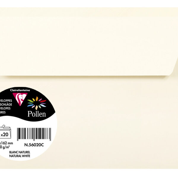 Pollen by Clairefontaine envelop C6, 120 g/m2, naturelwit
