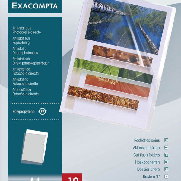 EXACOMPTA zichthoes, DIN A4, PP 0,12 mm, glashelder