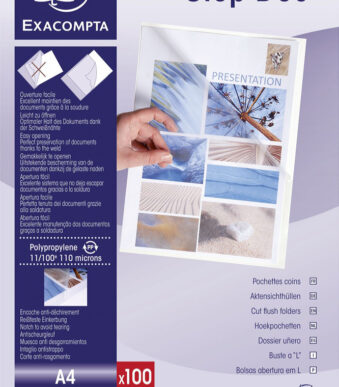 EXACOMPTA zichthoes Stop Doc, DIN A4, PP 0,11 mm, glashelder