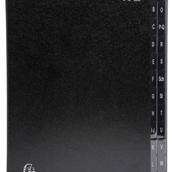 EXACOMPTA pultordner/sorteerordner, DIN A4, A-Z, 24 vakken, zwart