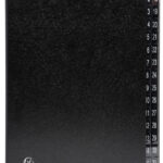 EXACOMPTA pultordner/sorteerordner, DIN A4, 1-31, 32 vakken, zwart