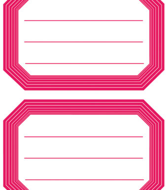 HERMA boeketiketten, ontwerp met rode rand, 82 x 55 mm
