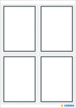 HERMA boeketiketten, ontwerp met grijze rand, 40 x 55 mm