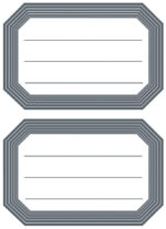 HERMA boeketiketten, ontwerp met grijze rand, 82 x 55 mm