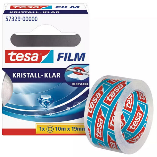 tesa plakband, glashelder, 19 mm x 10 m