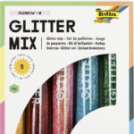 folia glitter-mix 'Rainbow', 5 tubes à 14 g