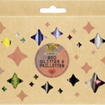 folia BIO glitter- en paillettenset, Rainbow L