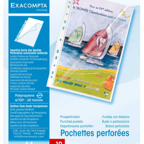 EXACOMPTA brochurehoes DIN A4, PP, transparant glad