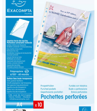 EXACOMPTA brochurehoes DIN A4, PP, transparant glad