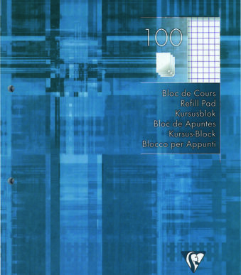 Clairefontaine schoolblok, DIN A4, geruit, 100 vel, blauw