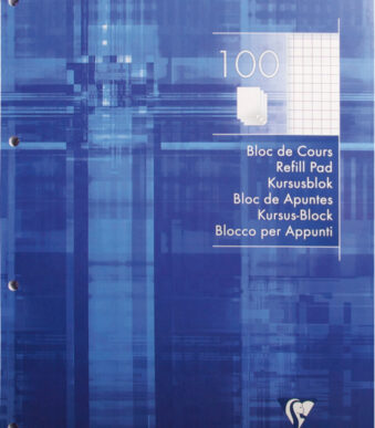 Clairefontaine schoolblok, DIN A4, geruit, 100 vel, blauw