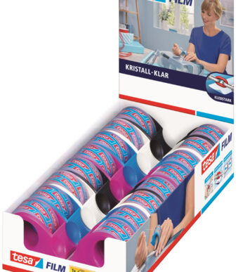 tesa Mini dispenser incl. tesa plakband glashelder, in toonbankdisplay