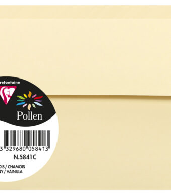 Pollen by Clairefontaine envelop 90x140 mm, chamois, 120 g/m²
