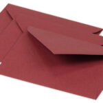 Pollen by Clairefontaine envelop Mini, 75 x 100 mm, bordeaux, 120 g/m²