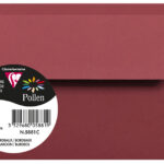 Pollen by Clairefontaine envelop 90x140 mm, bordeaux, 120 g/m²