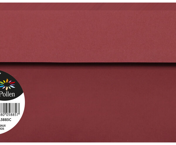 Pollen by Clairefontaine envelop 110 x 220 mm, bordeaux, 120 g/m²