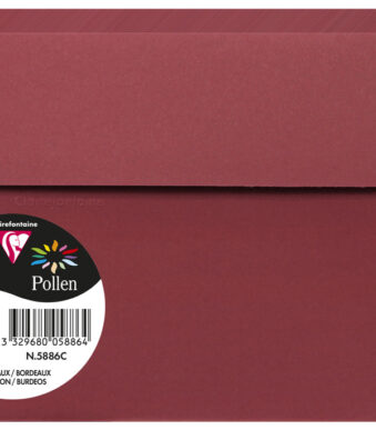Pollen by Clairefontaine envelop 114 x 162 mm, bordeaux, 120 g/m²