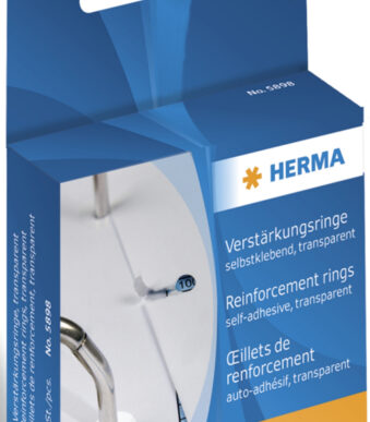HERMA ponsgatversterkingsringen, van kunststof, transparant, 12 mm