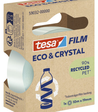 tesa Film ECO en CRYSTAL, transparant, 19 mm x 10 m