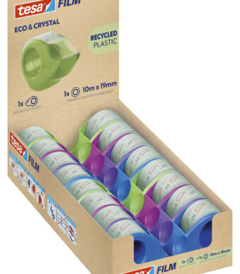 tesa mini afroller incl. tesa Film ECO & CRYSTAL, Display