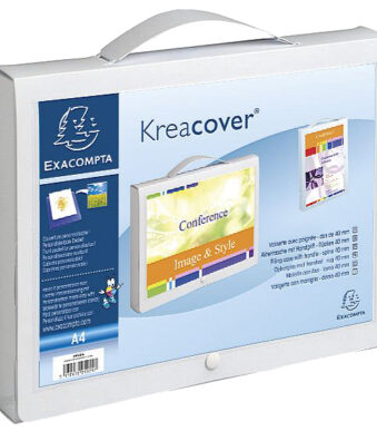 EXACOMPTA documentenmap met greep, DIN A4, PP, wit