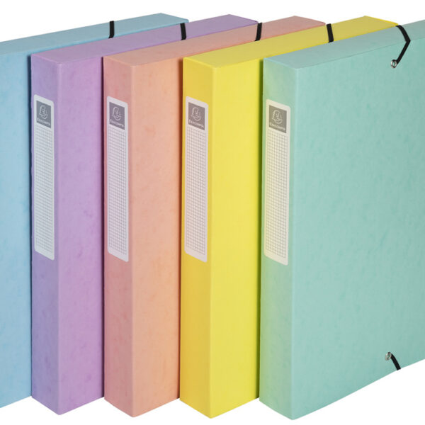 EXACOMPTA elastobox Aquarel, DIN A4, 40 mm, kleuren assorti