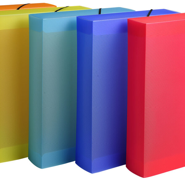 EXACOMPTA archiefdoos Linicolor, PP, 60 mm, kleuren assorti