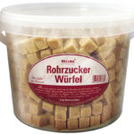 HELLMA Rietsuiker-klontjes, in emmer, 2 kg