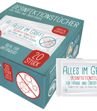 HELLMA desinfectiedoekje 'Alles im greep', 20 stuks in doosje