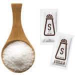 HELLMA portieverpakking zout, afzonderlijk verpakt, in doos