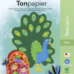 folia gekleurd-papier blok, DIN A3, 130 g/m2, 10 vel