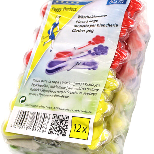 Peggy Perfect wasknijpers 'Sunflower', 12 stuks