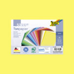 folia gekleurd papier, DIN A3, 130 g/m2, kleuren assorti